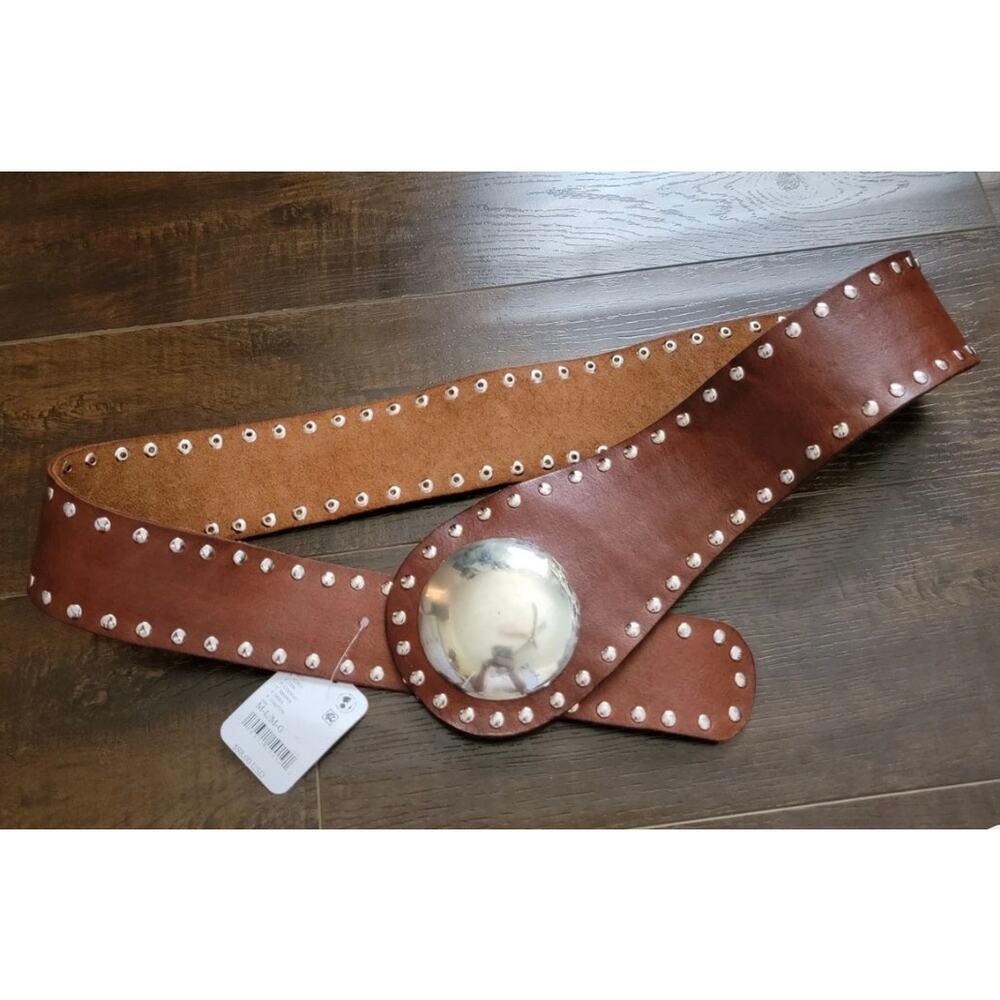 NWT Free People Hera Hip Belt Western Hippie Festival Brown Cottagecore - Picture 2 of 7